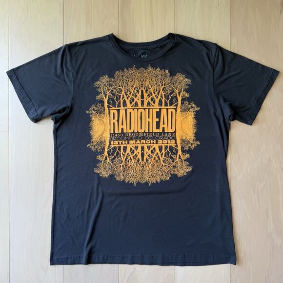 Radiohead Shirt XL Gray Waste Clothing Rock Music 2012 Tour - Picture 2 of 7